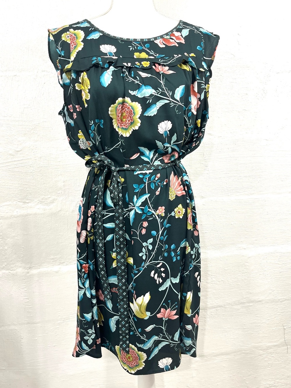 LOFT FLORAL SLEEVELESS SLIP DRESS